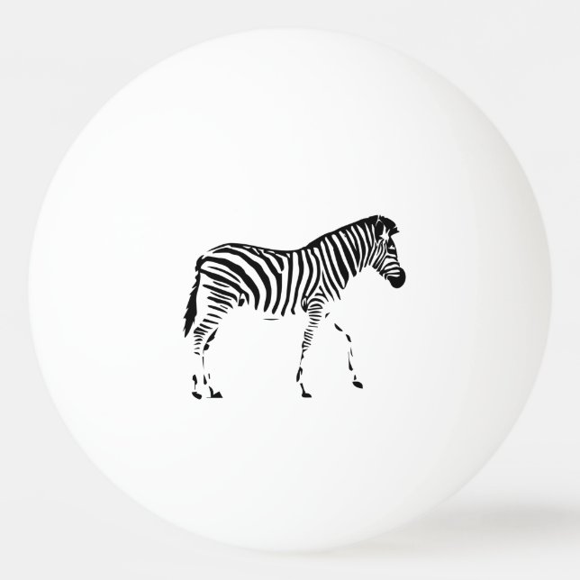 Zebra Tischtennisball (Vorderseite)
