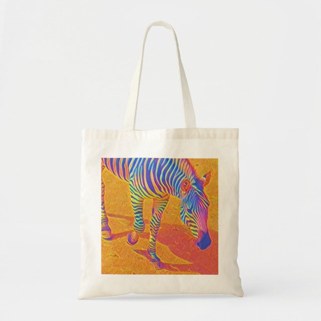 Zebra Tote Bag Tragetasche (Vorne)
