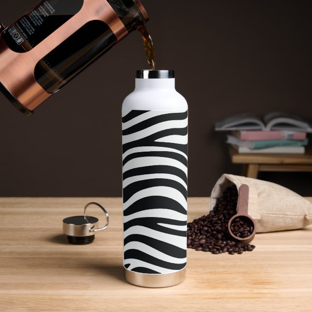Zebra Trinkflasche (Kaffee)