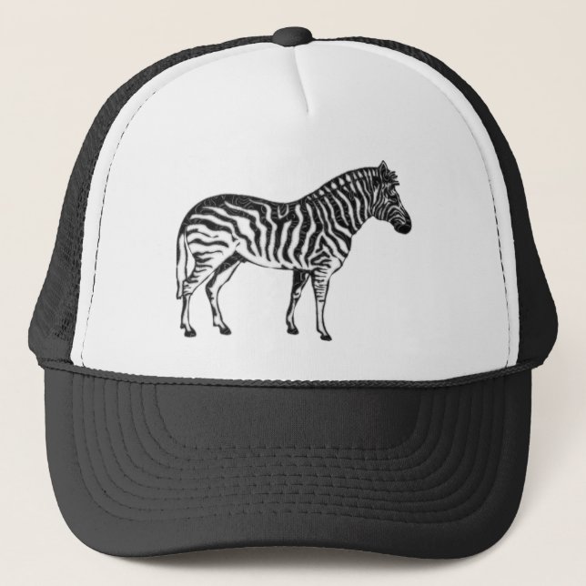 Zebra Truckerkappe (Vorderseite)