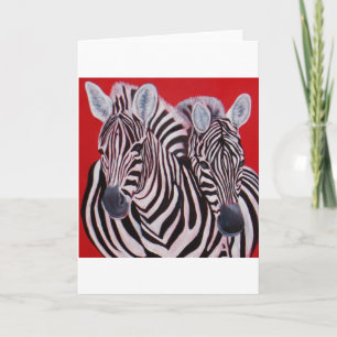 Zebra Twins Karte