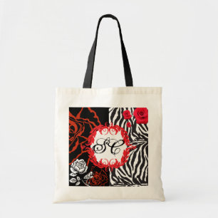 Zebra u. Rote Rosen, kundengerechte Tasche