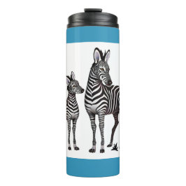 Zebra und Baby Thermosbecher