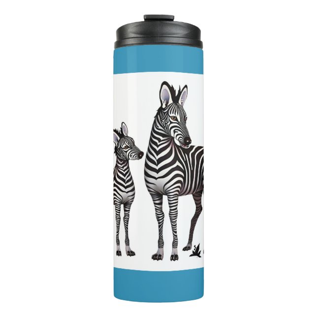 Zebra und Baby Thermosbecher (Vorderseite)