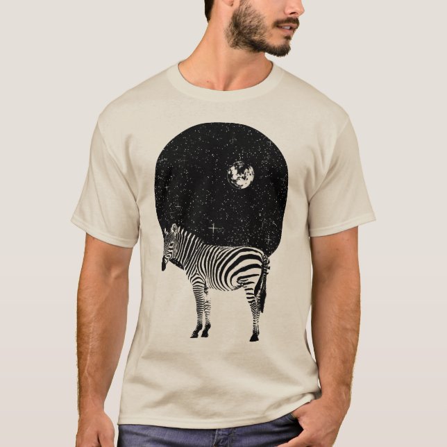 Zebra und die Nacht T-Shirt (Vorderseite)