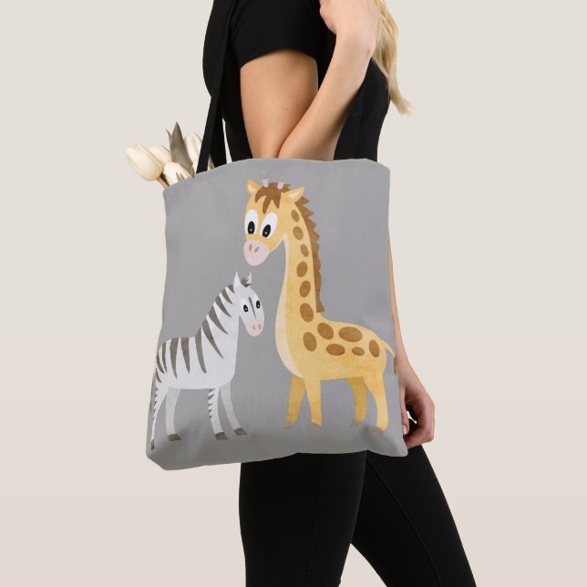 Zebra-und Giraffen-niedliche Baby-Tier-Safari (Von Nahem)