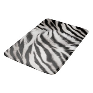 Zebra und Leopard Badematte