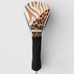 Zebra-und Leopard-Druck Golf Headcover