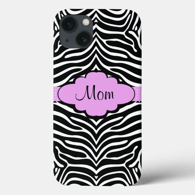 Zebra und Pink Design Galaxy Hinweis 4 Fall Case-Mate iPhone Hülle (Rückseite)