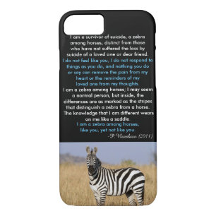 Zebra unter PferdiPhone 7 Fall Case-Mate iPhone Hülle