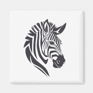 Zebra Vector Art Animal Modern Urban City Grafik Magnet