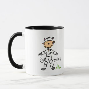 Zebra-Verkleidungs-T-Shirts und Geschenke Tasse