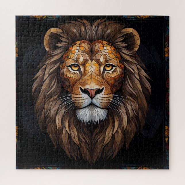 Zebra Vibrant Mosaic Puzzle (Vertikal)