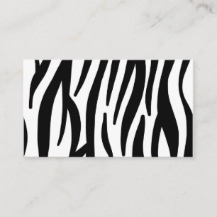 Zebra Visitenkarte