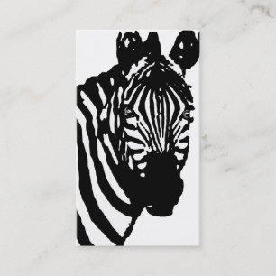 Zebra. Visitenkarte