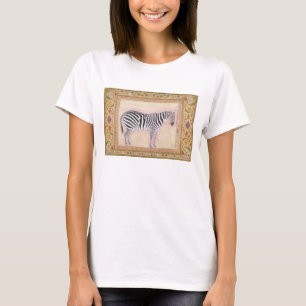 Zebra, vom "Minto Album", 1621 (Gouache auf PA T-Shirt