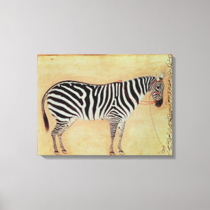Zebra, vom "Minto Album", Mughal, 1621, Leinwanddruck