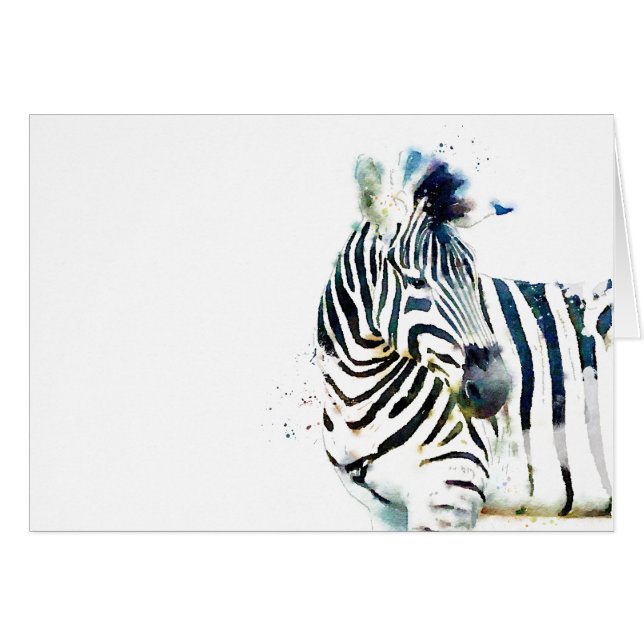 Zebra Watercolor (Vorderseite (Horizontal))