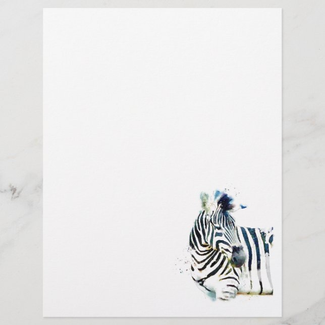 Zebra Watercolor (Vorderseite)