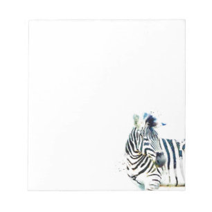 Zebra Watercolor Notizblock