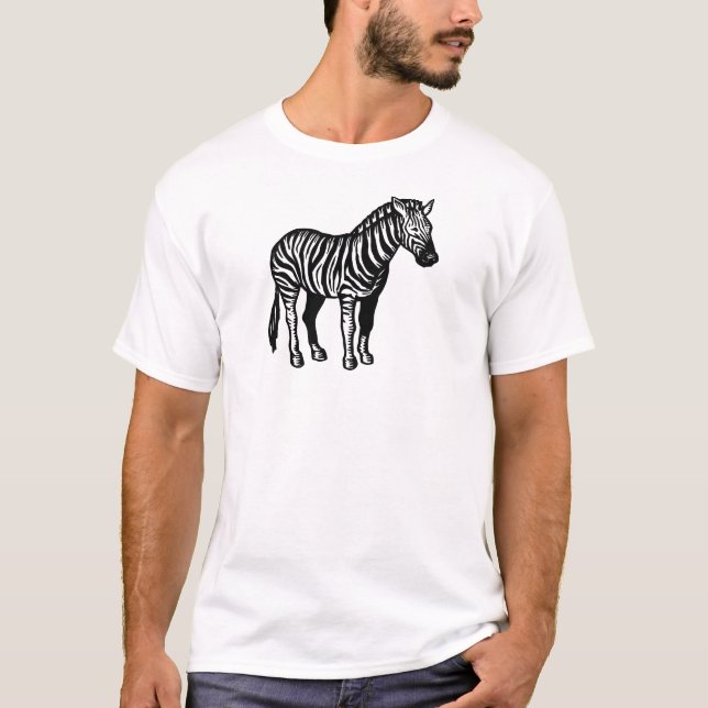 Zebra-Wecker-T-Shirt T-Shirt (Vorderseite)