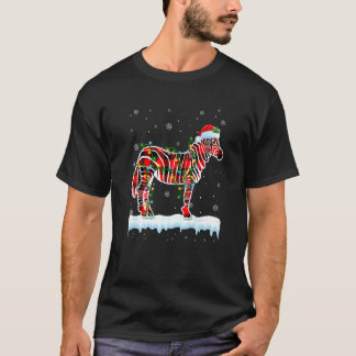 Zebra Weihnachtsfeiertage Niedliche Tiere Weihnach T-Shirt