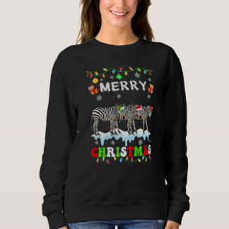 Zebra Weihnachtsteam Xmas Damen Herren Kinder Sweatshirt