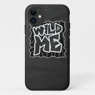 Zebra Wild me Black and Gray Case-Mate iPhone Hülle