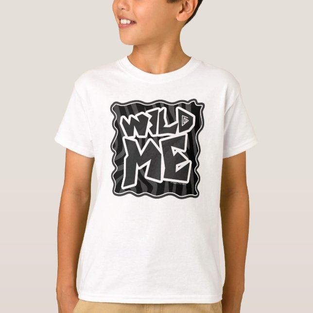 Zebra Wild me Black and Gray T-Shirt (Vorderseite)