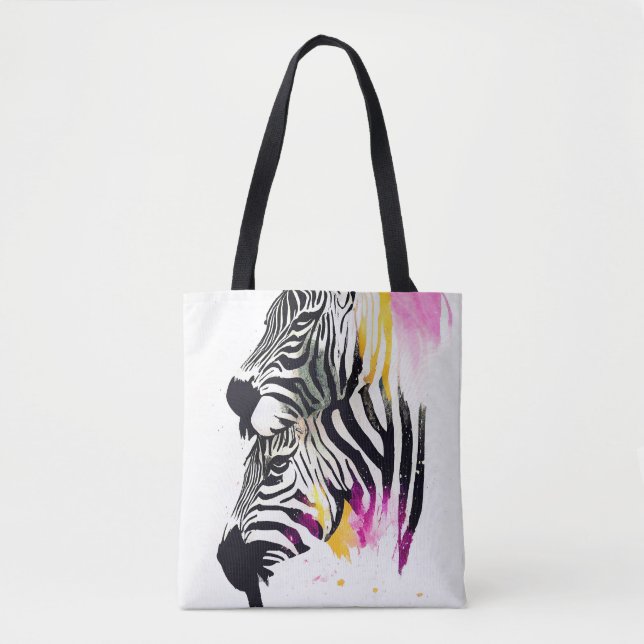 Zebra Wild Nature Animal Colors Malerei (Vorderseite)