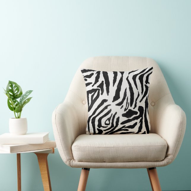Zebra Wild Print Kissen (Stuhl )