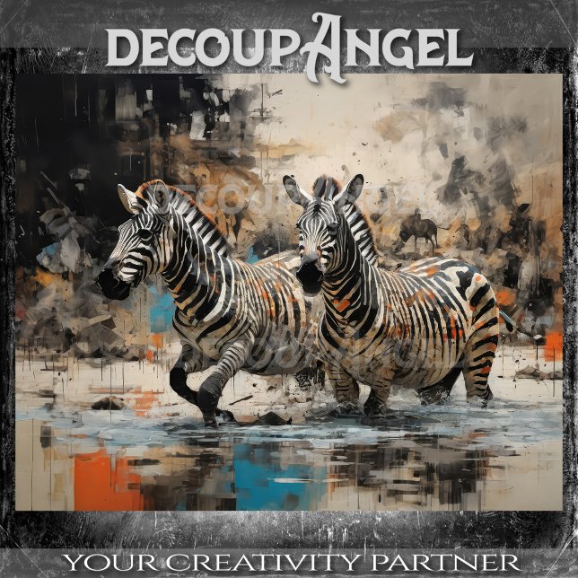 Zebra Wild Spirit - Decoupage - Seidenpapier (Von Creator hochgeladen)