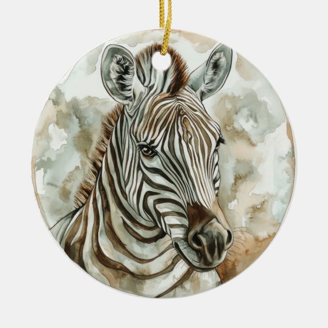 Zebra Wild Tame und Zeitlose Sammlung Keramik Ornament (Vorne)