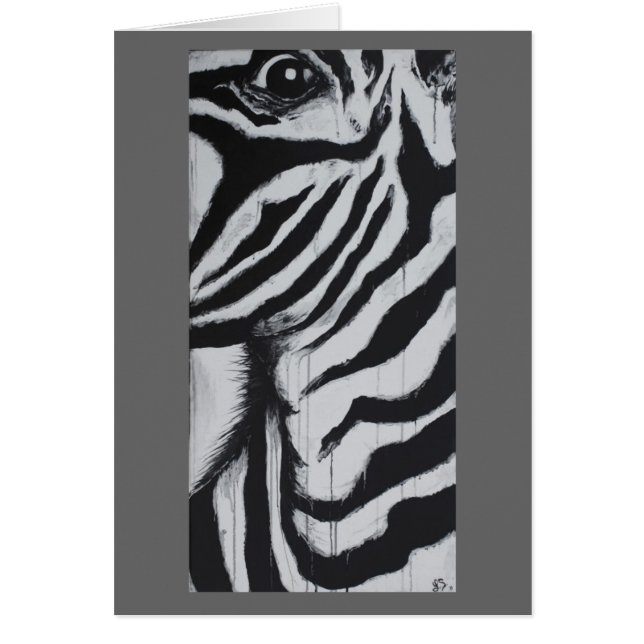 Zebra Wildlife African Savanna Original Art (Vorne)