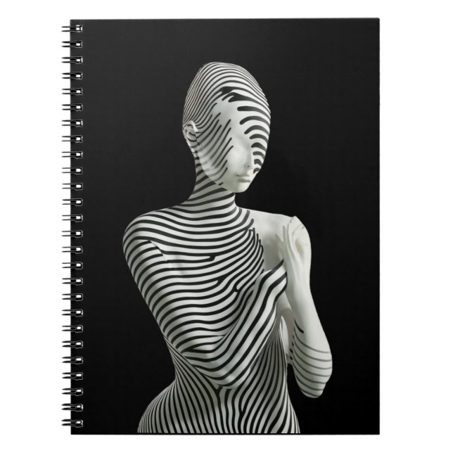 Zebra Woman Notizblock (Vorderseite)