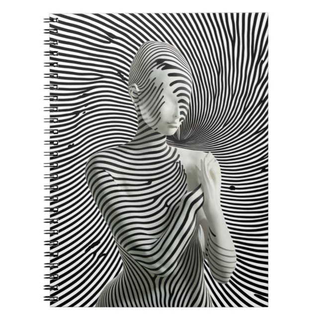 Zebra Woman Notizblock (Vorderseite)