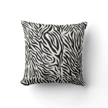 Zebra-Wurfkissen 16" x 16"