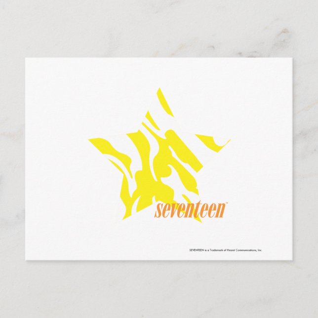 Zebra Yellow 3 Postkarte (Vorderseite)