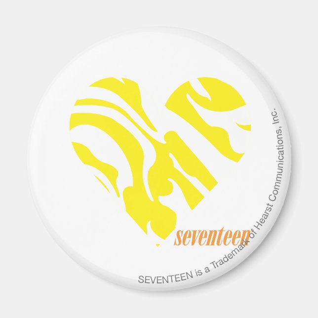 Zebra Yellow 4 Magnet (Vorne)