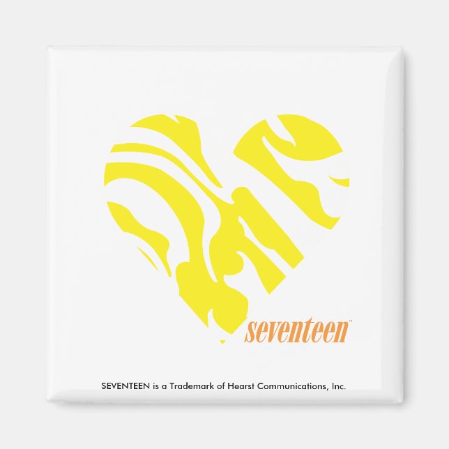 Zebra Yellow 4 Magnet (Vorne)