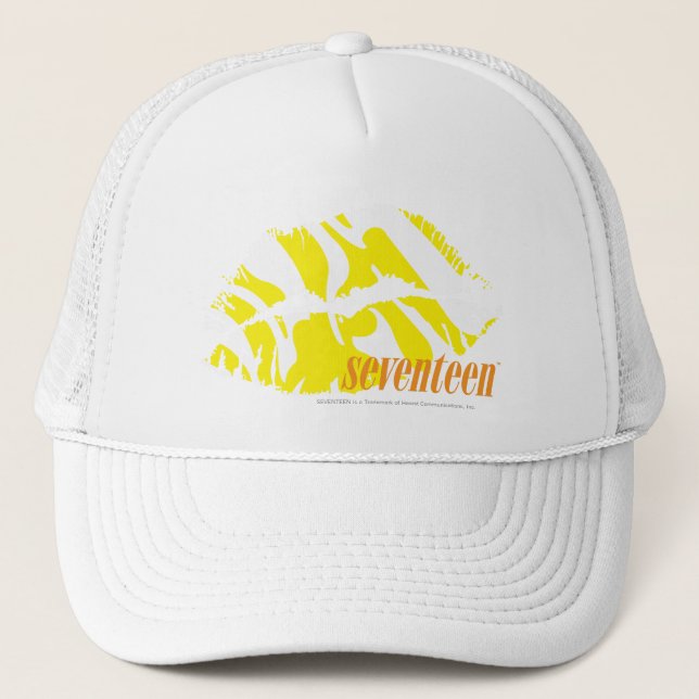 Zebra Yellow Truckerkappe (Vorderseite)