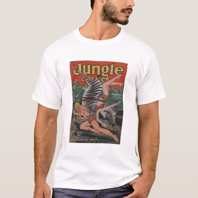 Zebra - Zebra-Jagd - Dschungel - König T-Shirt (Vorderseite)