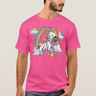 Zebracorn Africa Zoo Animal Rainbow Fairytale Unic T-Shirt