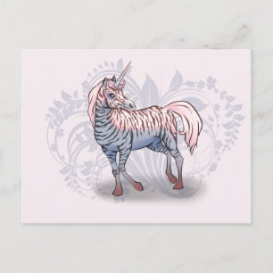 Zebracorn zebra-unicorn postkarte