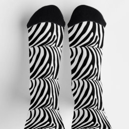Zebradekoration Socken