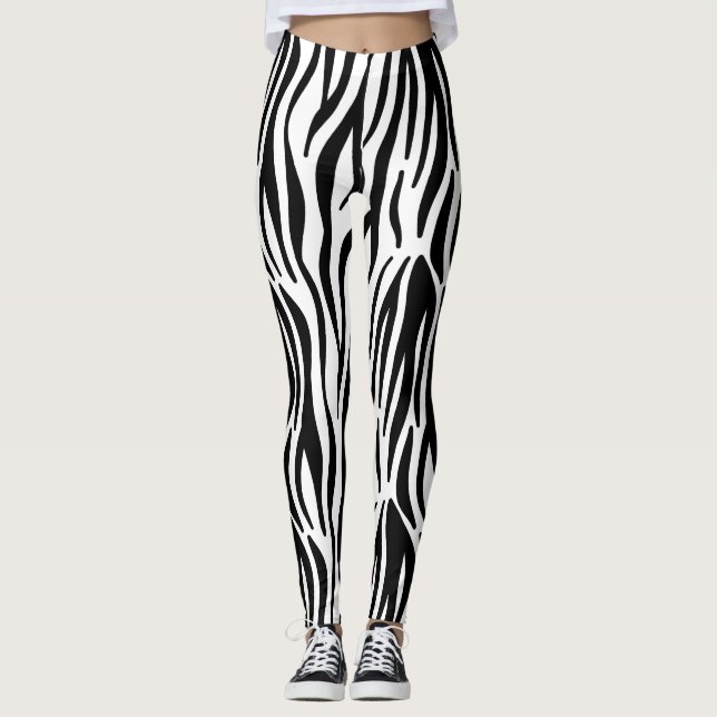 Zebradruck-Leggings Leggings (Vorderseite)