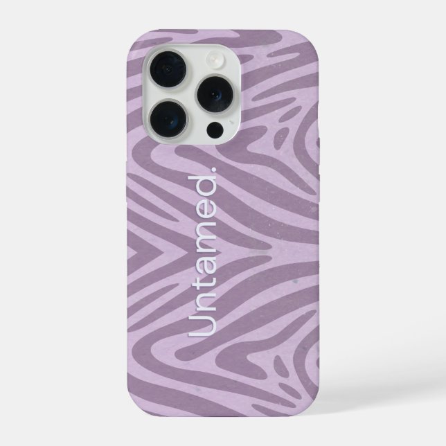Zebradruck lila Handy Case iPhone Hülle (Rückseite)