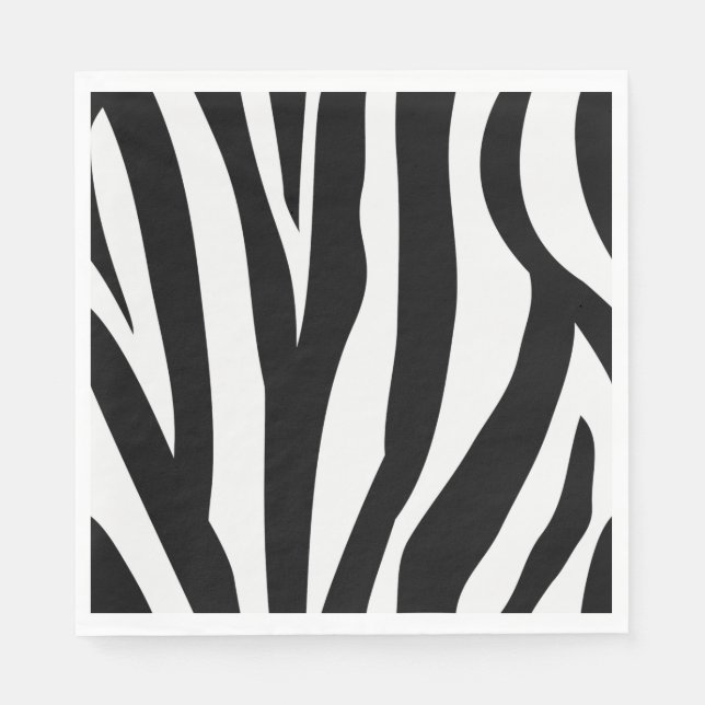 Zebradruck-Papier-Servietten Serviette (Vorderseite)
