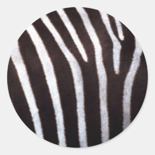 Zebradruck Runder Aufkleber