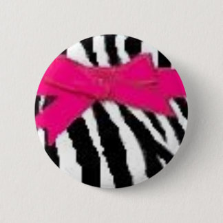 Zebradruck und Bogenknopf Button